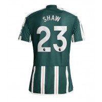 Manchester United Luke Shaw #23 Vieraspaita 2023-24 Lyhythihainen